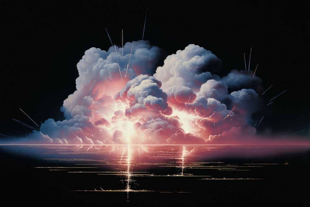 A storm clouds effect isolated on clear solid background thunderstorm lightning fireworks.