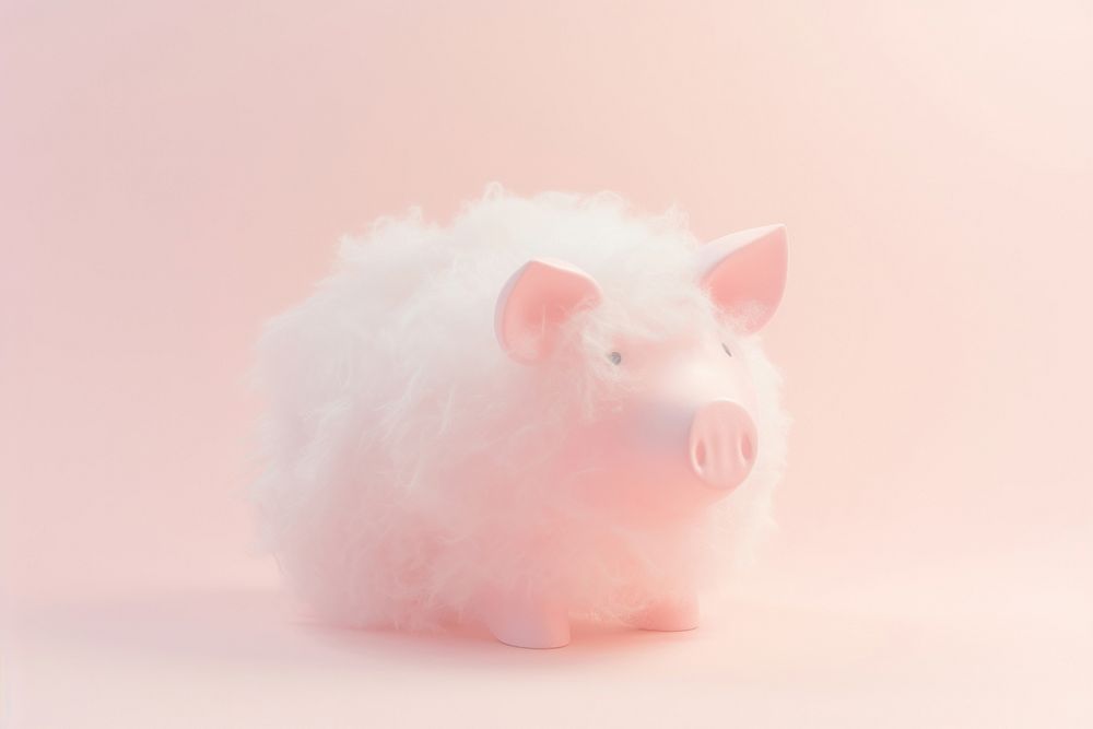 Piggy bank mammal animal representation.