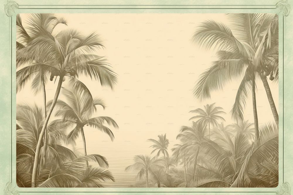 Palm tree backgrounds outdoors drawing.
