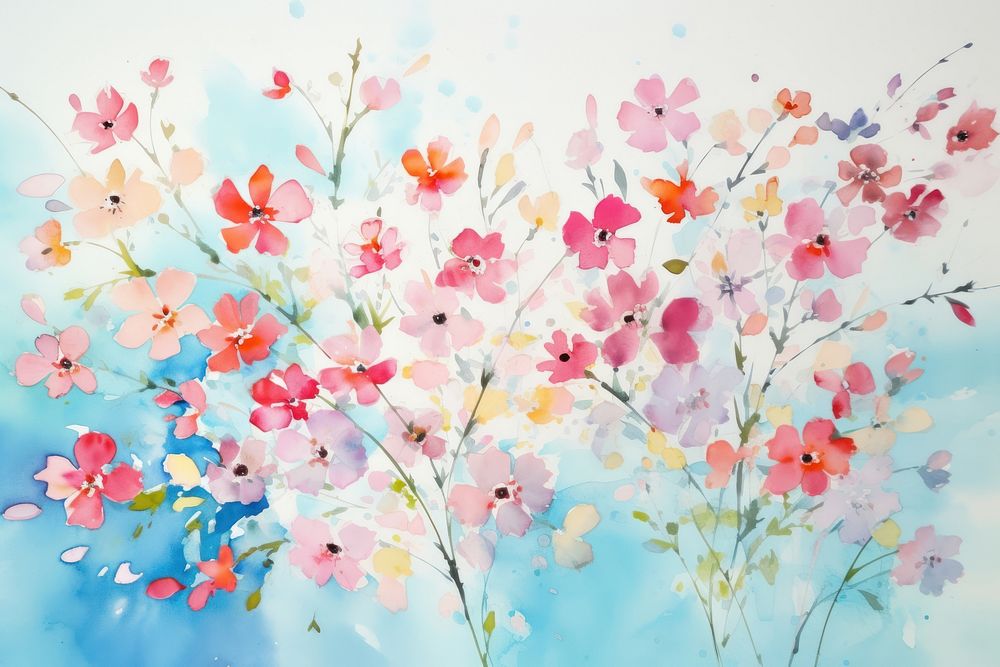 Flowers painting flower backgrounds.