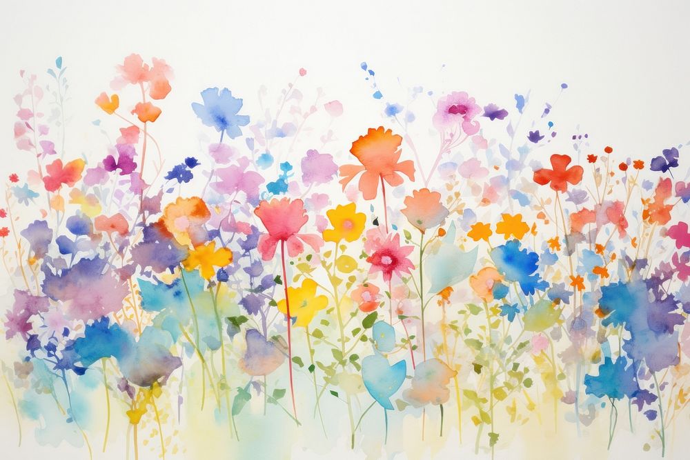 Flowers painting flower backgrounds.