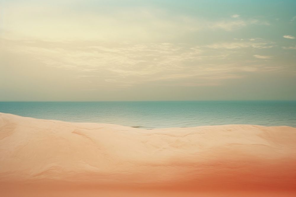 Photography of a sand beach landscape outdoors horizon.