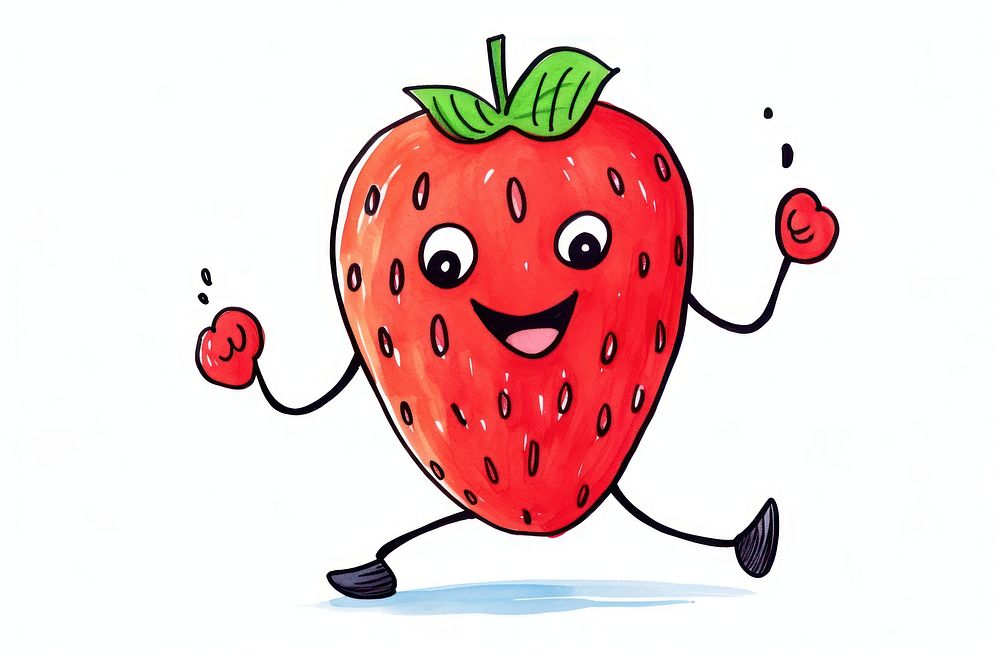 A strawberry fruit food antioxidant.