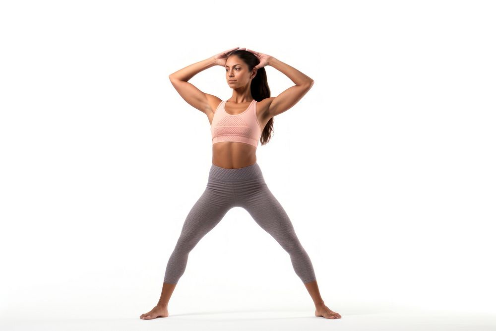 Yoga stretch sports adult woman.
