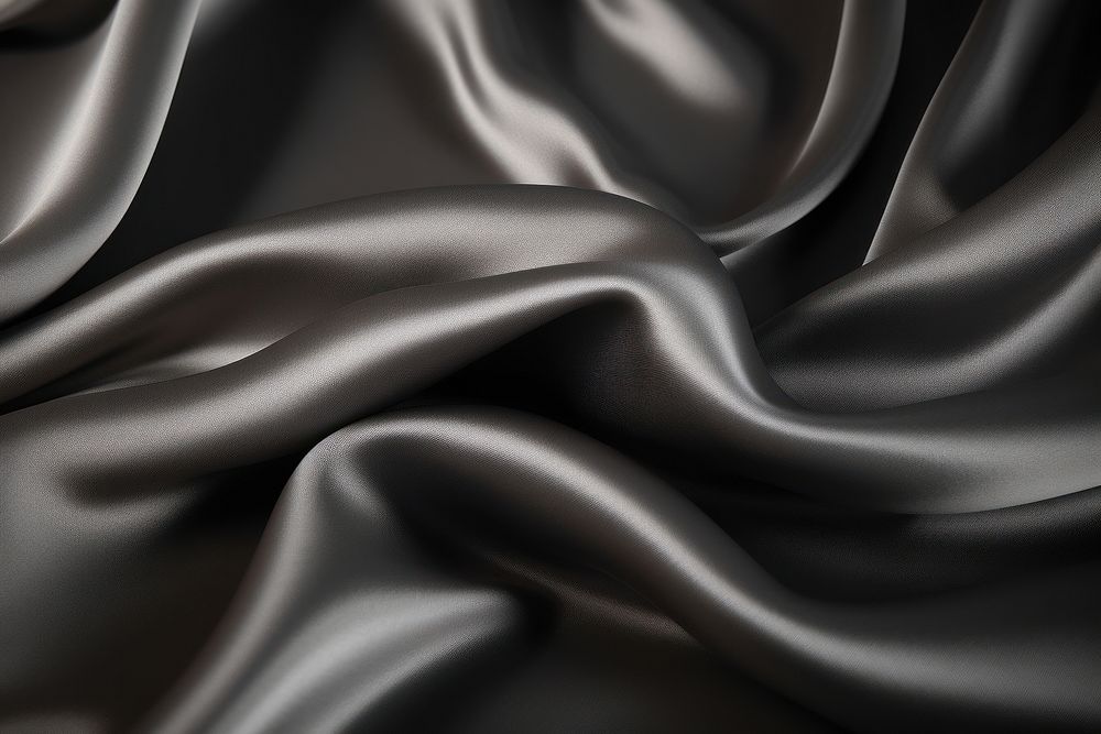 Black gray satin dark fabric texture silk backgrounds abstract.