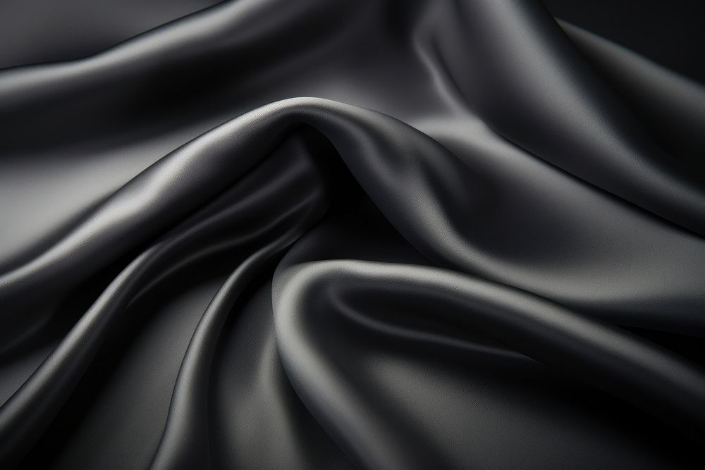 Black gray satin dark fabric silk backgrounds abstract.
