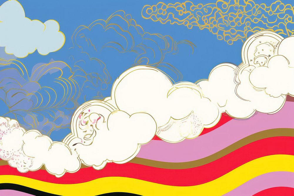 Cloud border backgrounds abstract graphics.