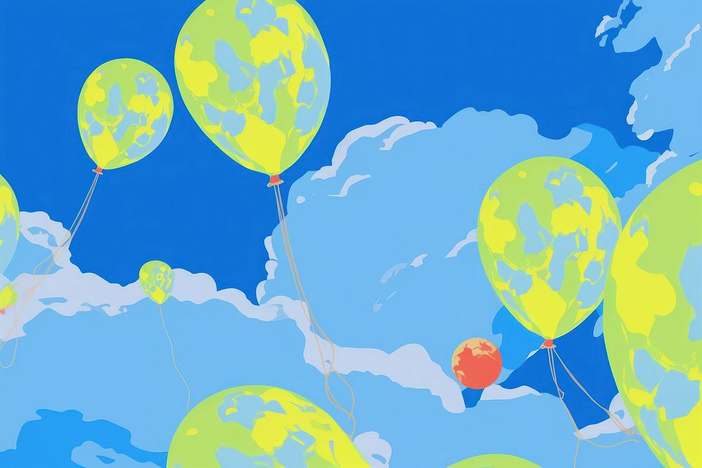 Balloons background backgrounds abstract outdoors.