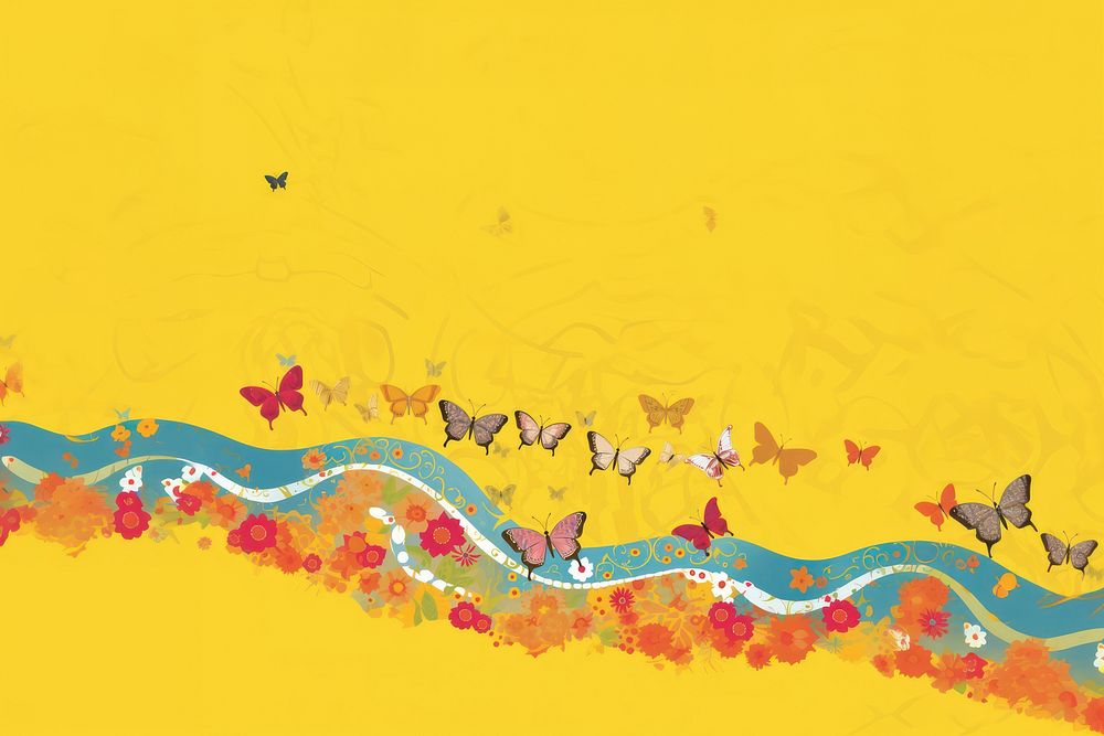 Butterflies fly border backgrounds abstract outdoors.