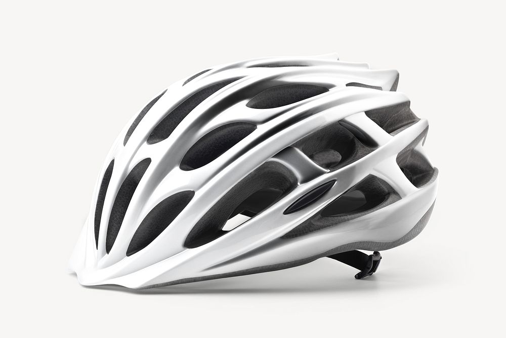 Off white bike helmet