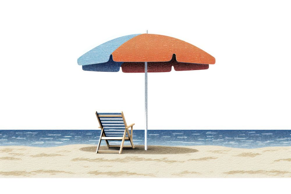 Umbrella chair beach furniture.