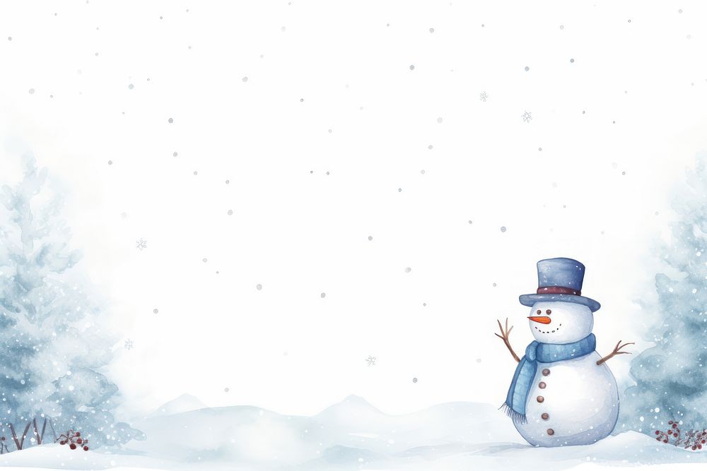 Snowman winter backgrounds outdoors.