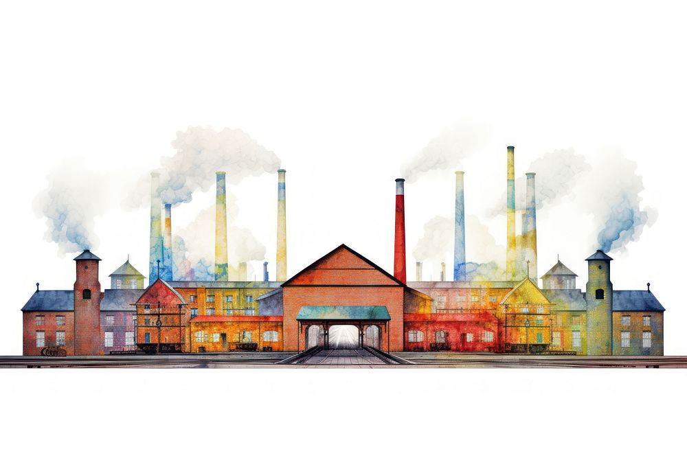 Factory architecture pollution building.