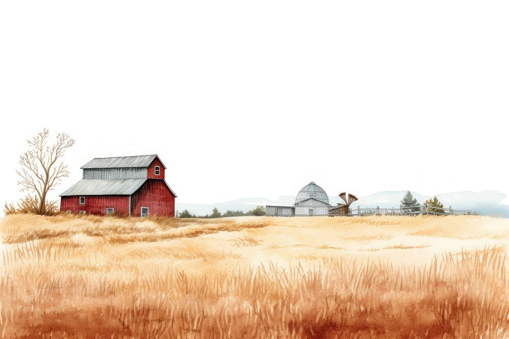 Barn farm architecture landscape.