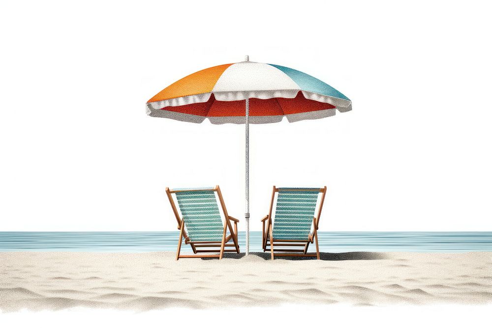 Umbrella summer chair beach.