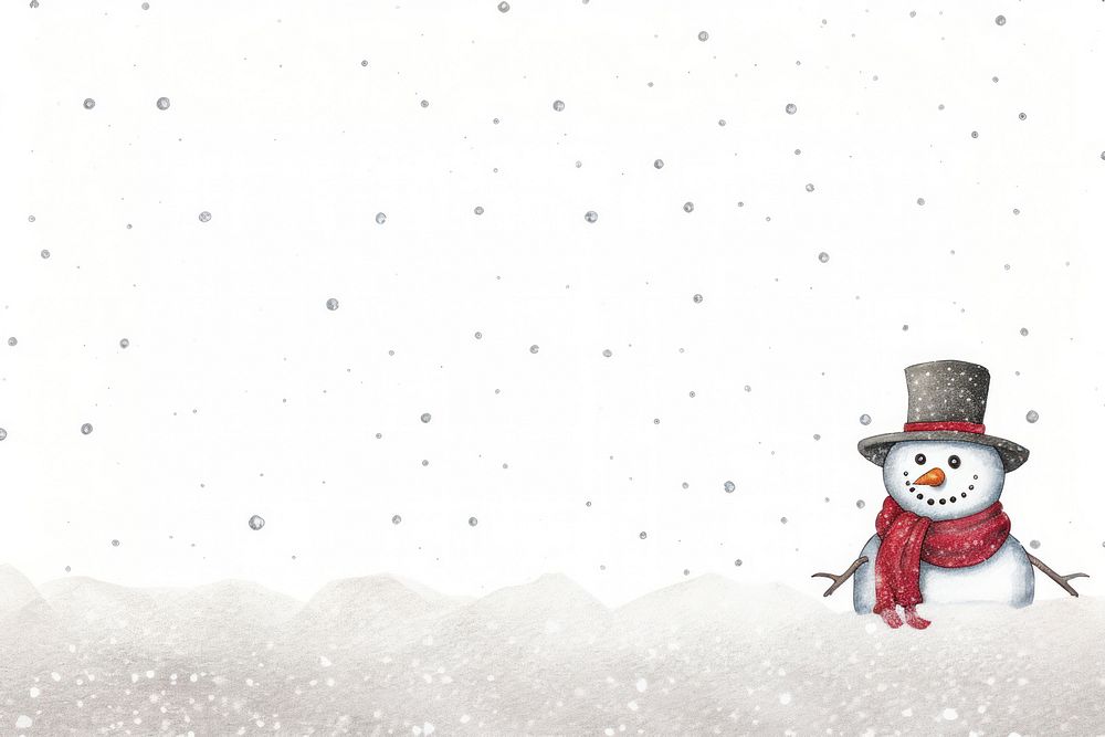 Snowman winter backgrounds white.