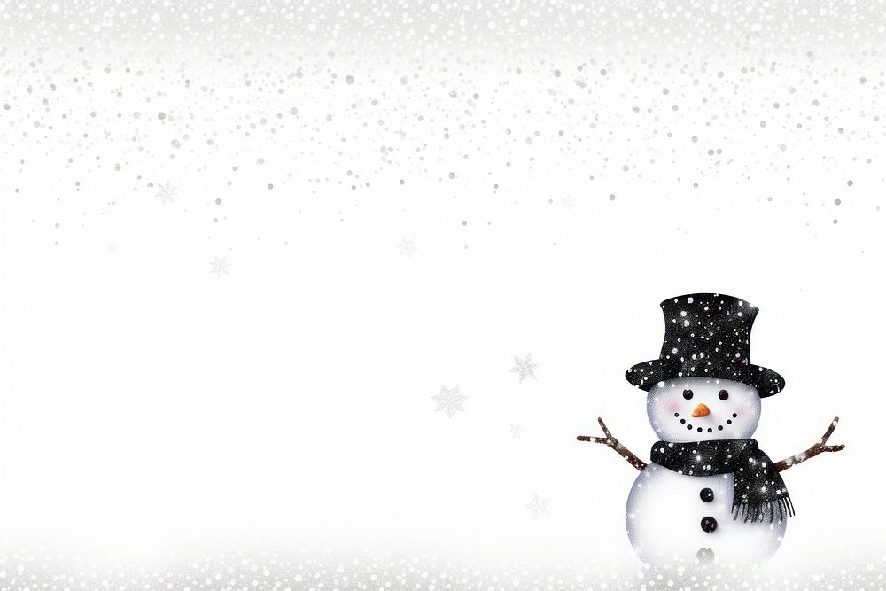 Snowman winter white celebration.