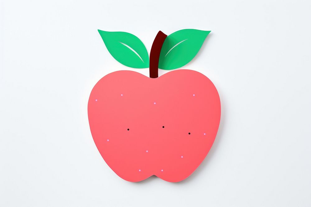 Illustration of a apple fruit plant food.