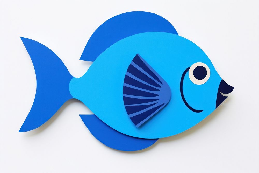 Blue tang animal fish representation.