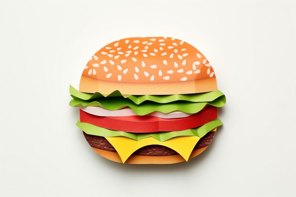 Burger food hamburger vegetable.