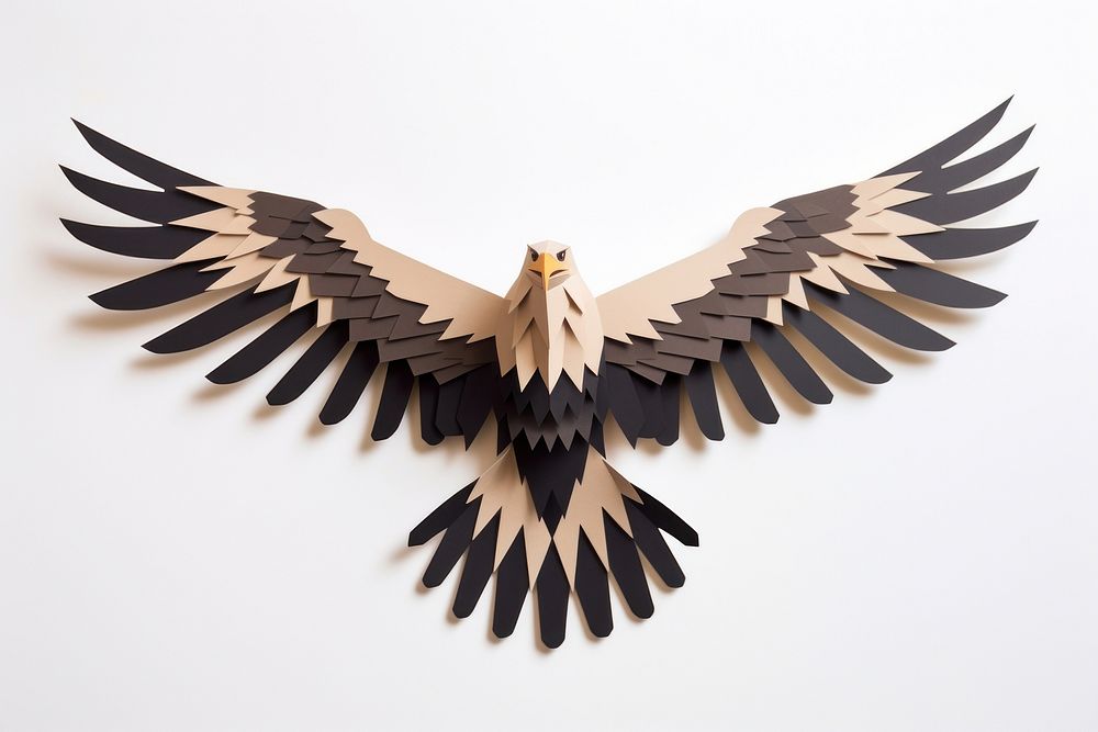 Illustration of a eagle vulture animal flying.