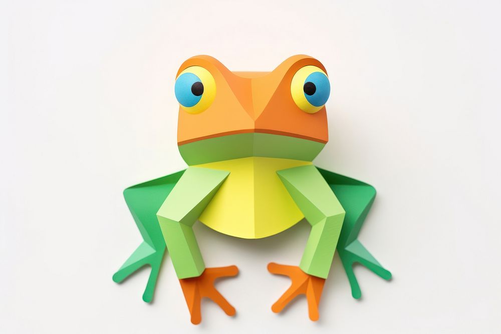 Illustration of a frog amphibian animal art.