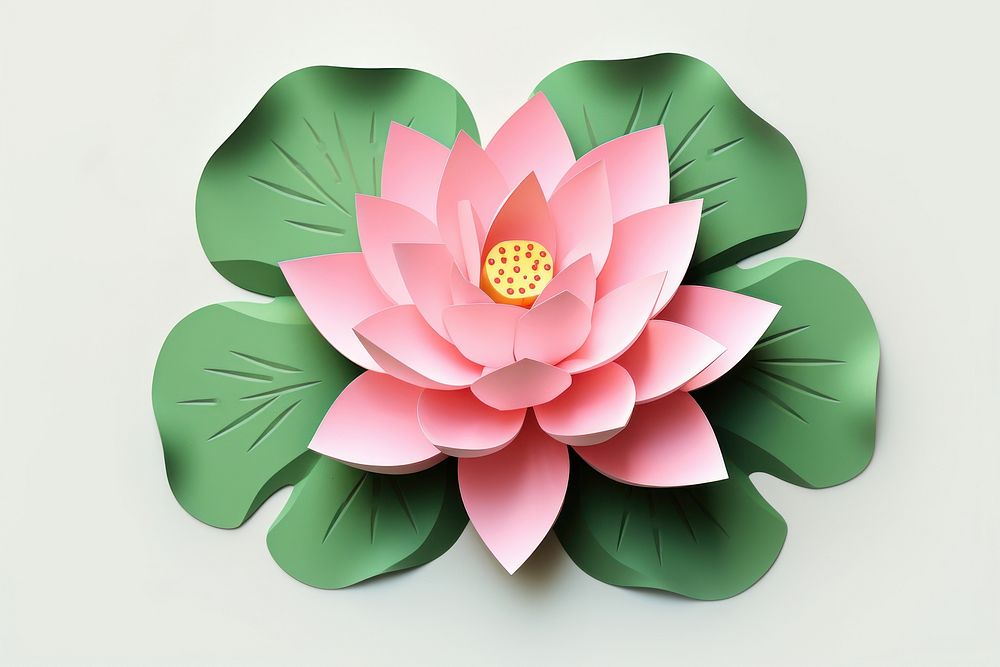 Illustration of a Lotus flower petal plant.