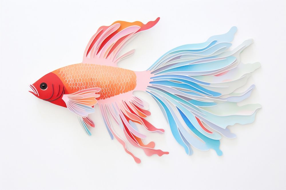 Fish goldfish animal art.
