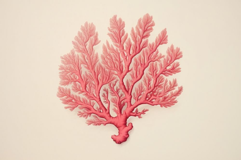Coral drawing sketch pattern.