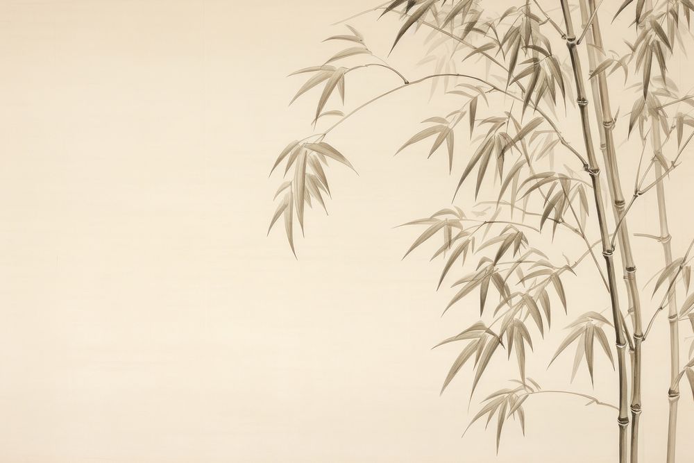 Bamboo tree backgrounds drawing sketch.