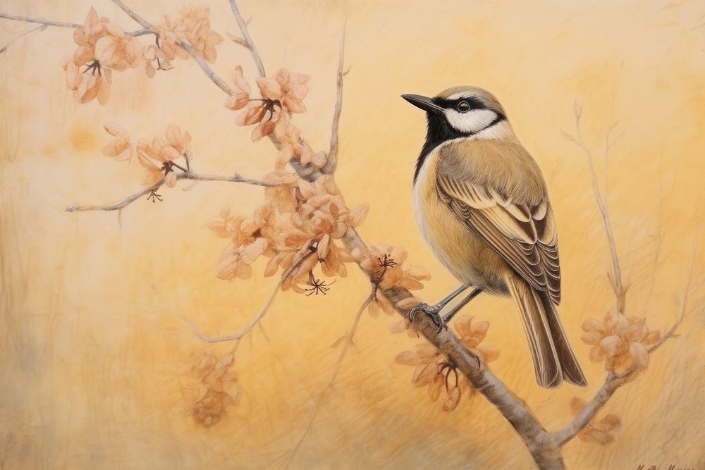 Bulbul painting sparrow drawing.