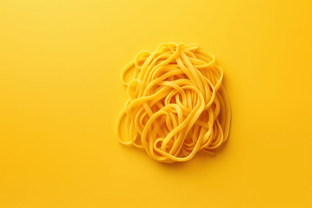 Noodle yellow spaghetti carbonara.