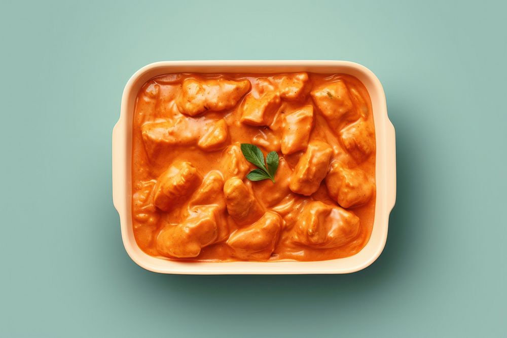 Butter chicken curry food meal.