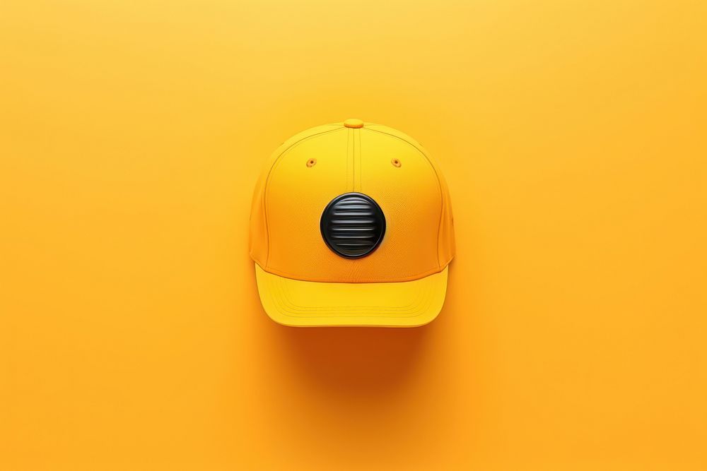 Cap yellow headwear headgear.