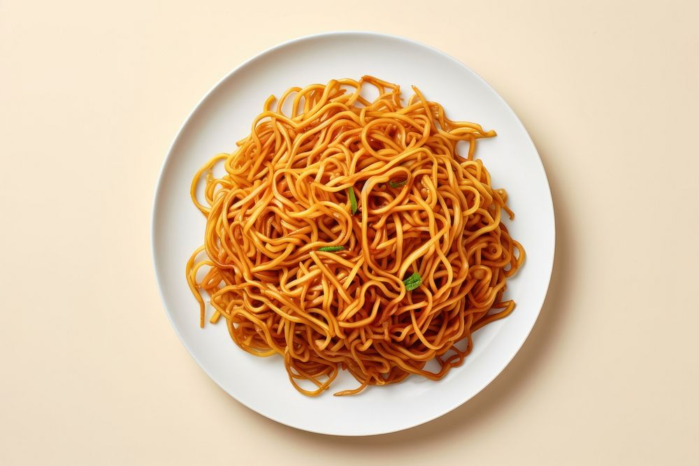 Chow mein spaghetti noodle pasta.