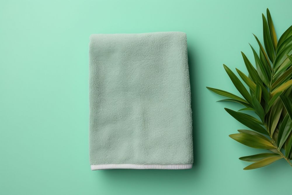 Spa towel plant accessories turquoise.