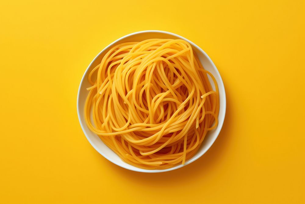 Spaghetti noodle pasta food.