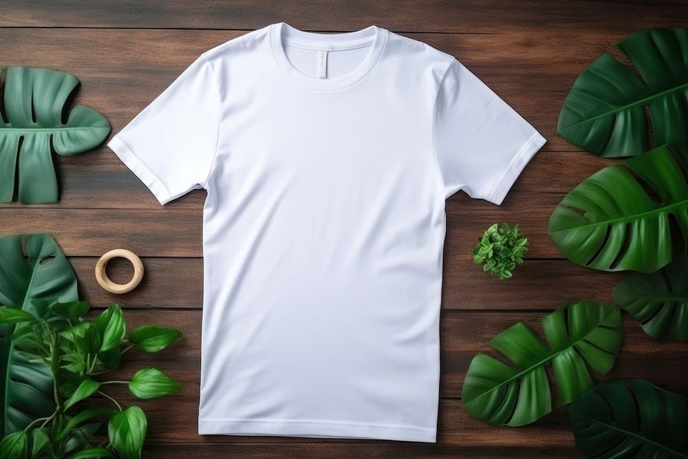 T-shirt sleeve plant clothing.