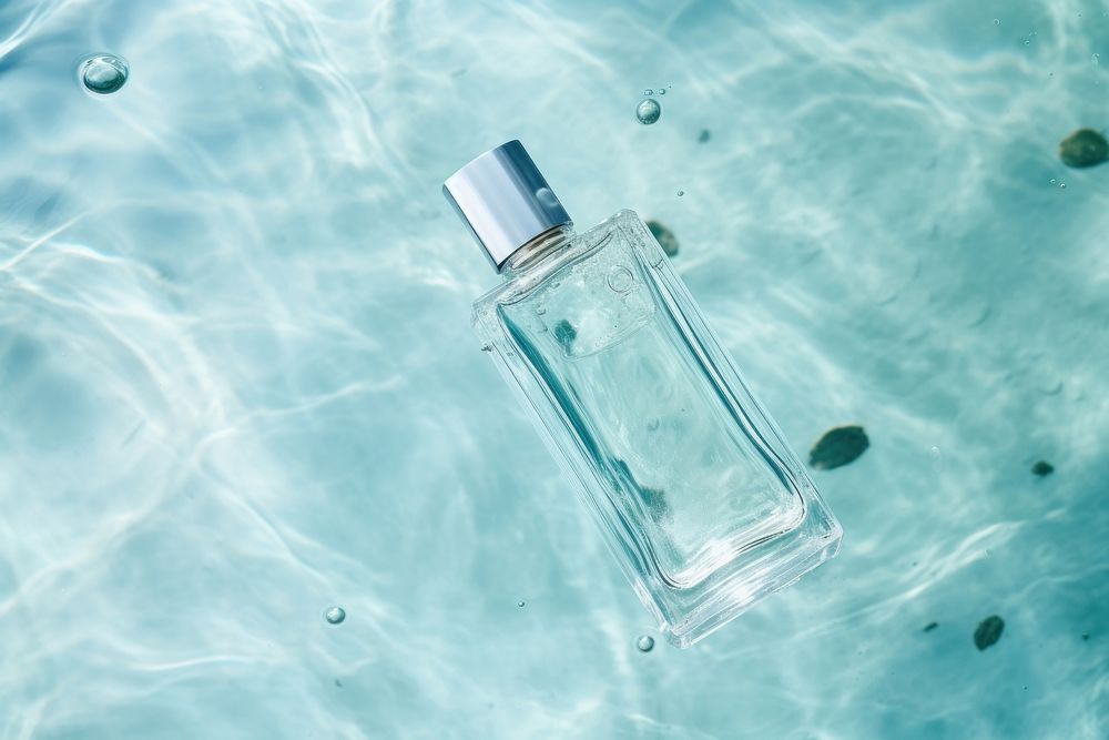 Water cosmetics perfume bottle.