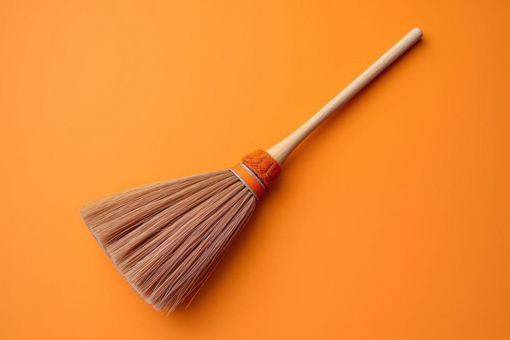 Broom brush tool cleaning.