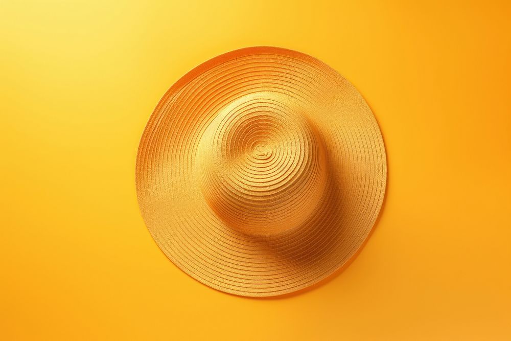 Sun hat yellow sombrero headwear.