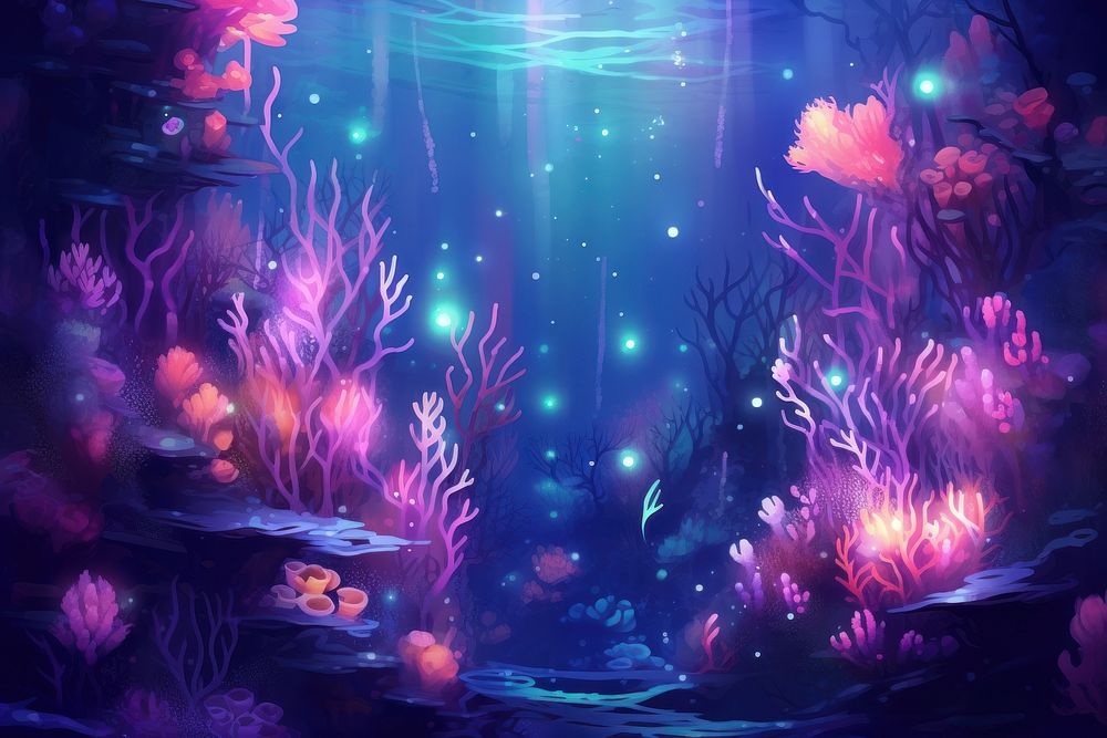 Coral purple backgrounds underwater.