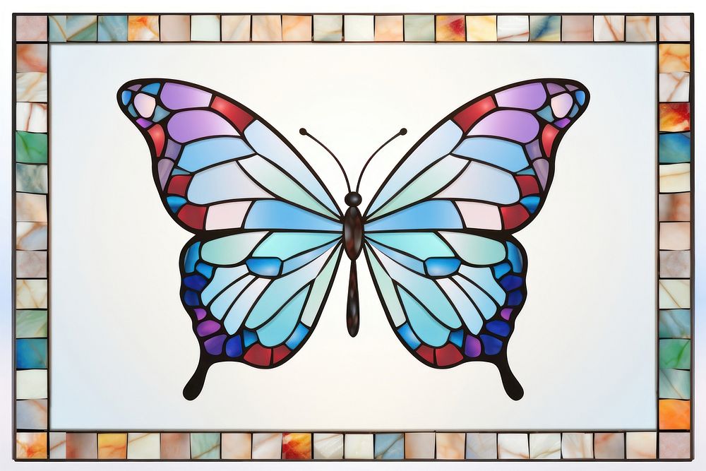 Butterfly art glass creativity.