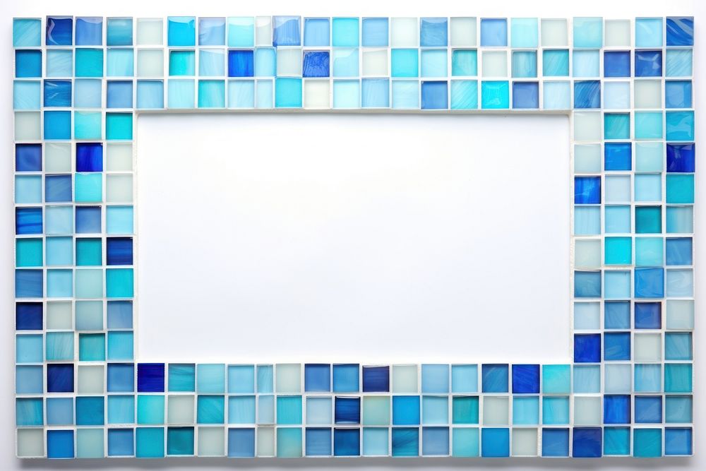 Blue mosaic art backgrounds.