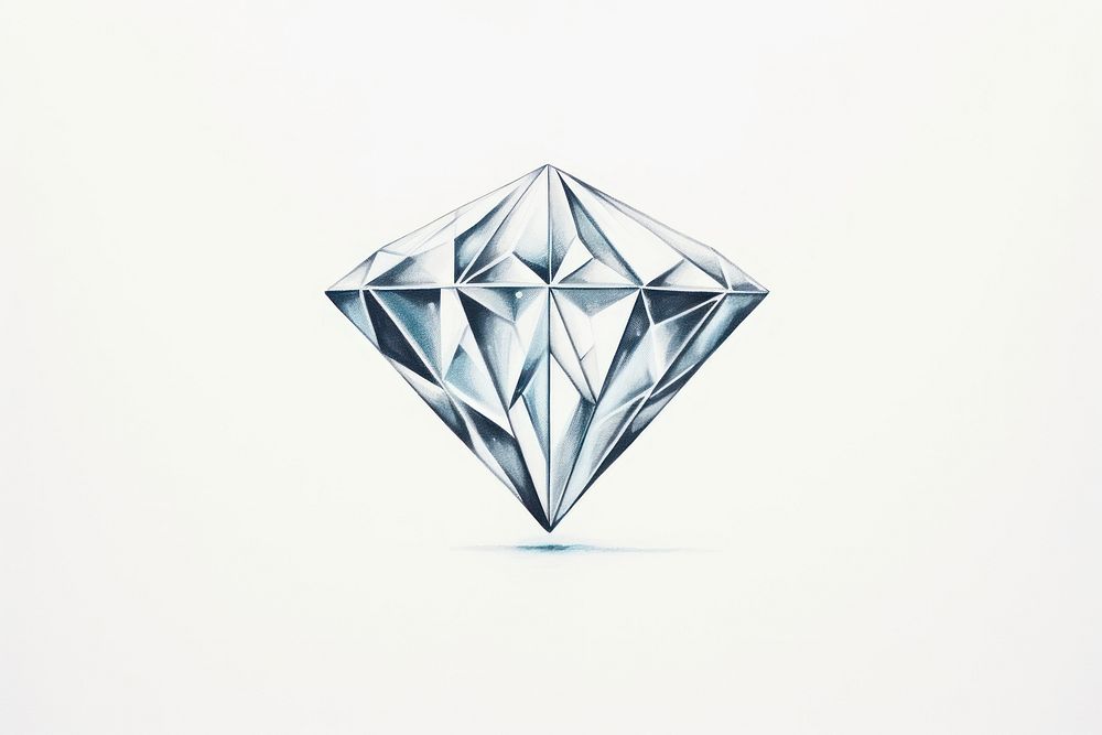 Diamond diamond jewelry drawing.