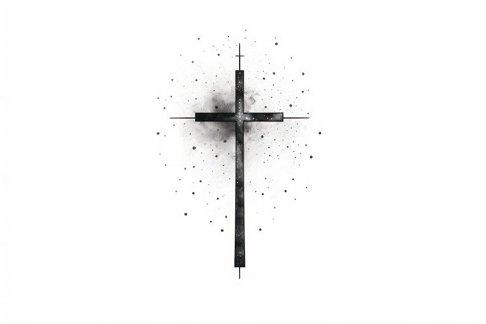 Cross cross drawing symbol.