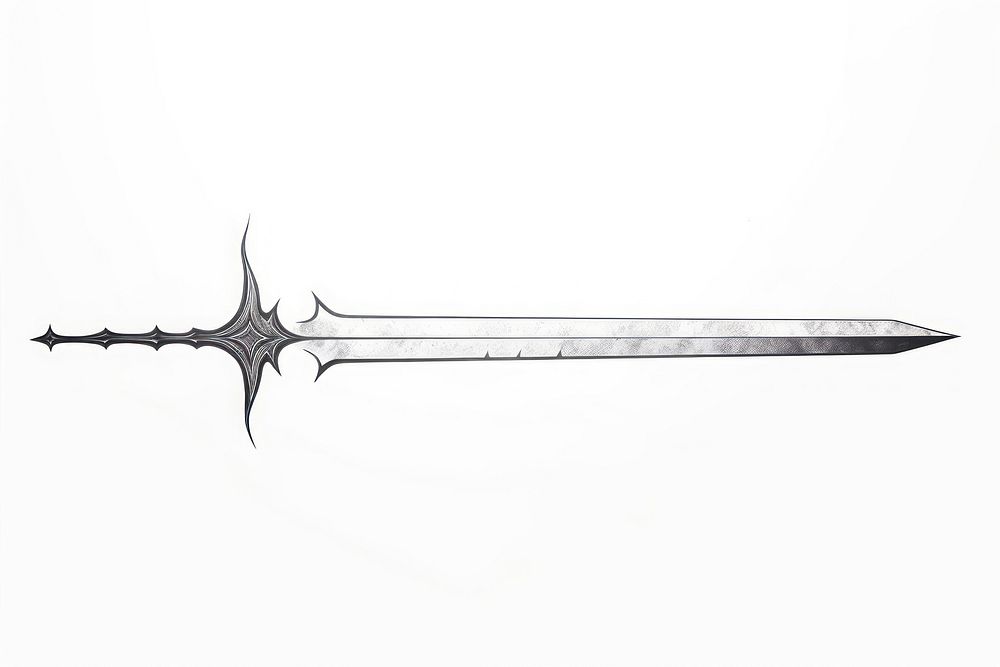 A long sword weapon dagger blade.