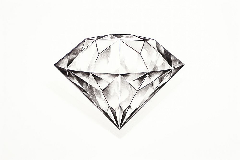 Diamond jewelry drawing diamond.