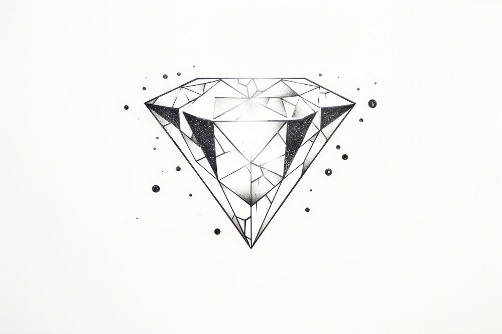 Diamond drawing jewelry diamond.