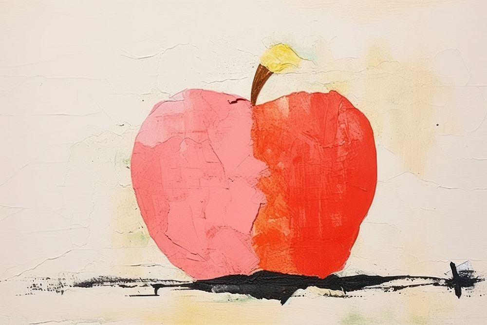 Apple apple art painting.